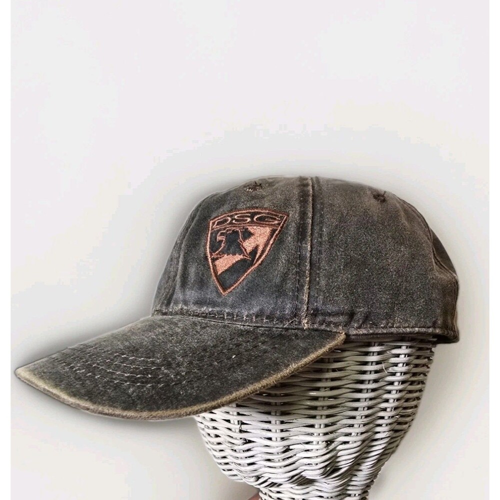 DSG Arms Distressed Tactical Baseball Cap - Weathered Black & Tan Suede Look